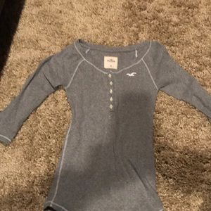 Grey Hollister Button-Up Shirt